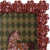 Kersten fotolijst klaver vier polyresin mauve 10x15cm - afbeelding 2