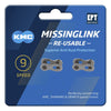 Link de cadena KMC X9 1 2x11 128 - Plata