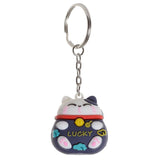 Maneki neko gelukskat 3d pvc sleutelhanger - afbeelding 2