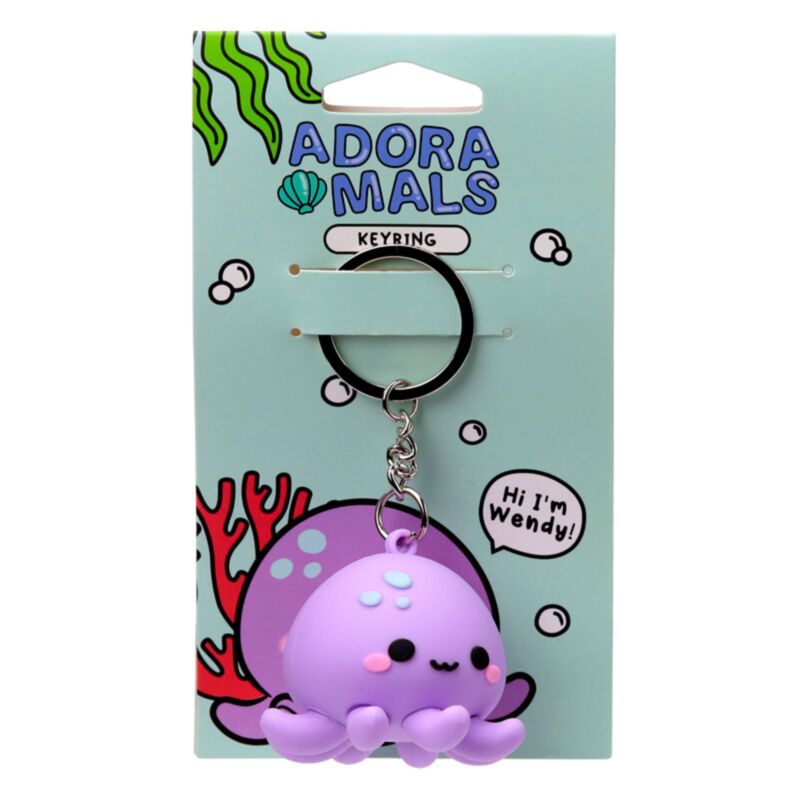 Wendy The Octopus Adoramals Anillo de llave PVC 3D