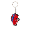 Anillo de llave de PVC rojo Fiat 500