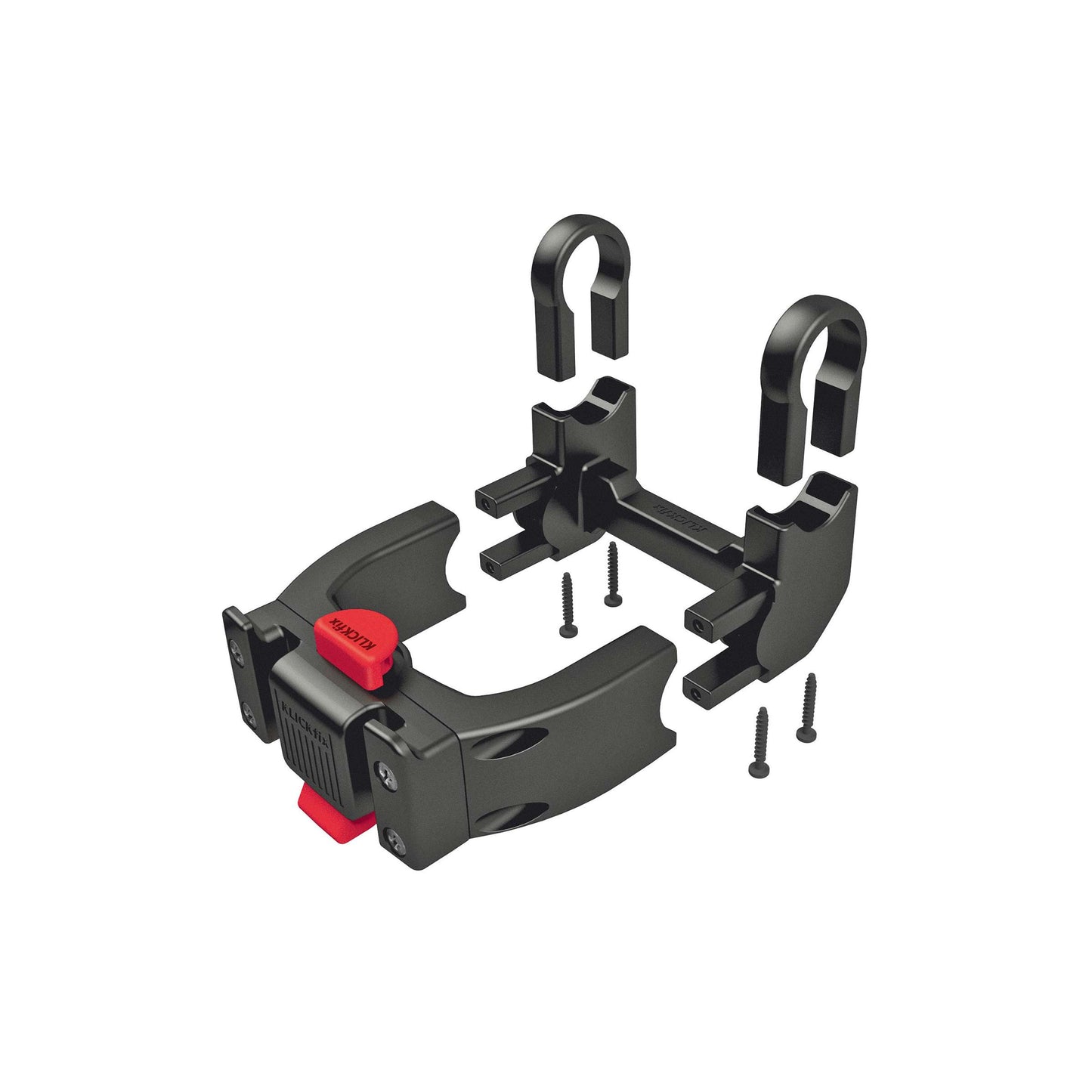 Klickfix Distancia Adaptador Conjunto E 90 grados negros