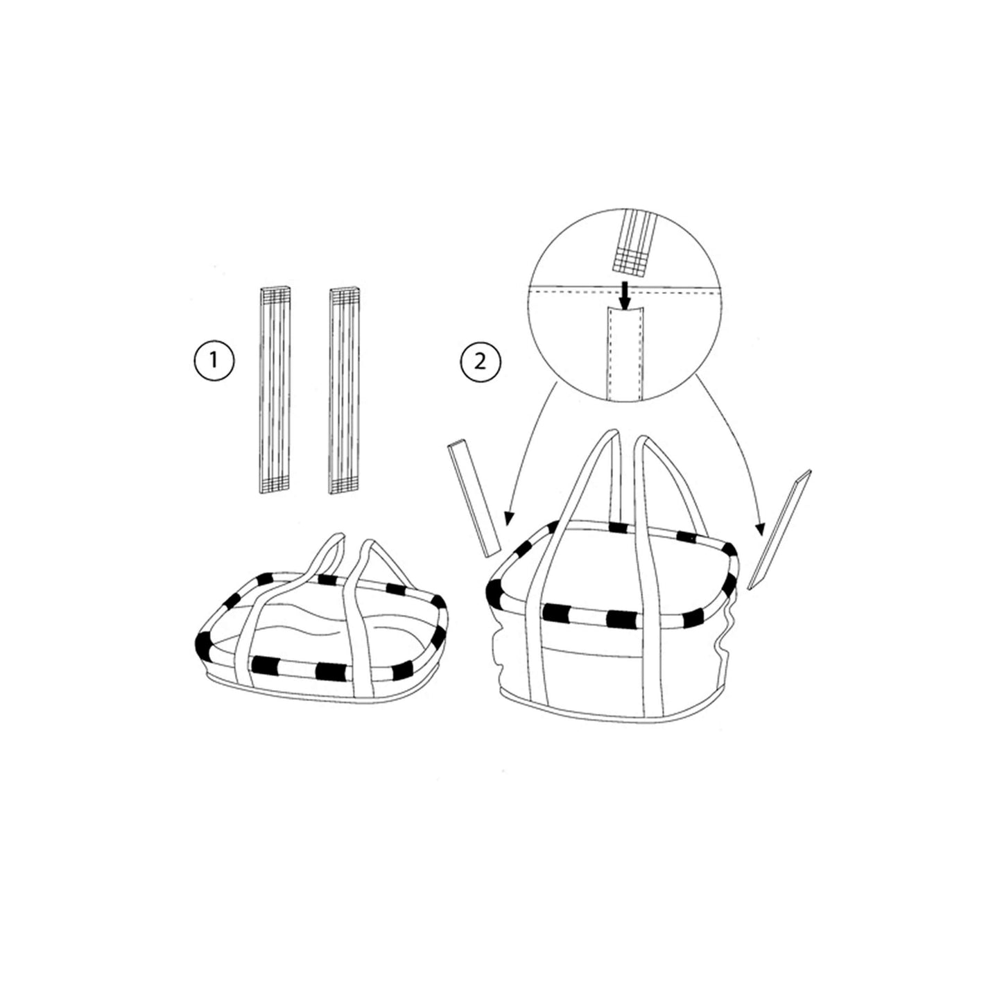 Klickfix Mandtas 15l Zebra