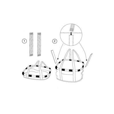Klickfix Mandtas 15l Zebra