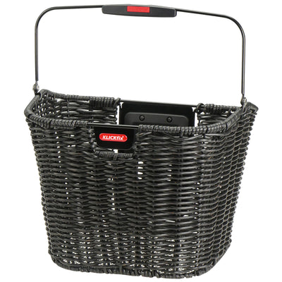 Klickfix rixen kaul fietsmand structura retro zwart