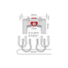 Adaptador de dirección Klickfix Universal con Lock Black