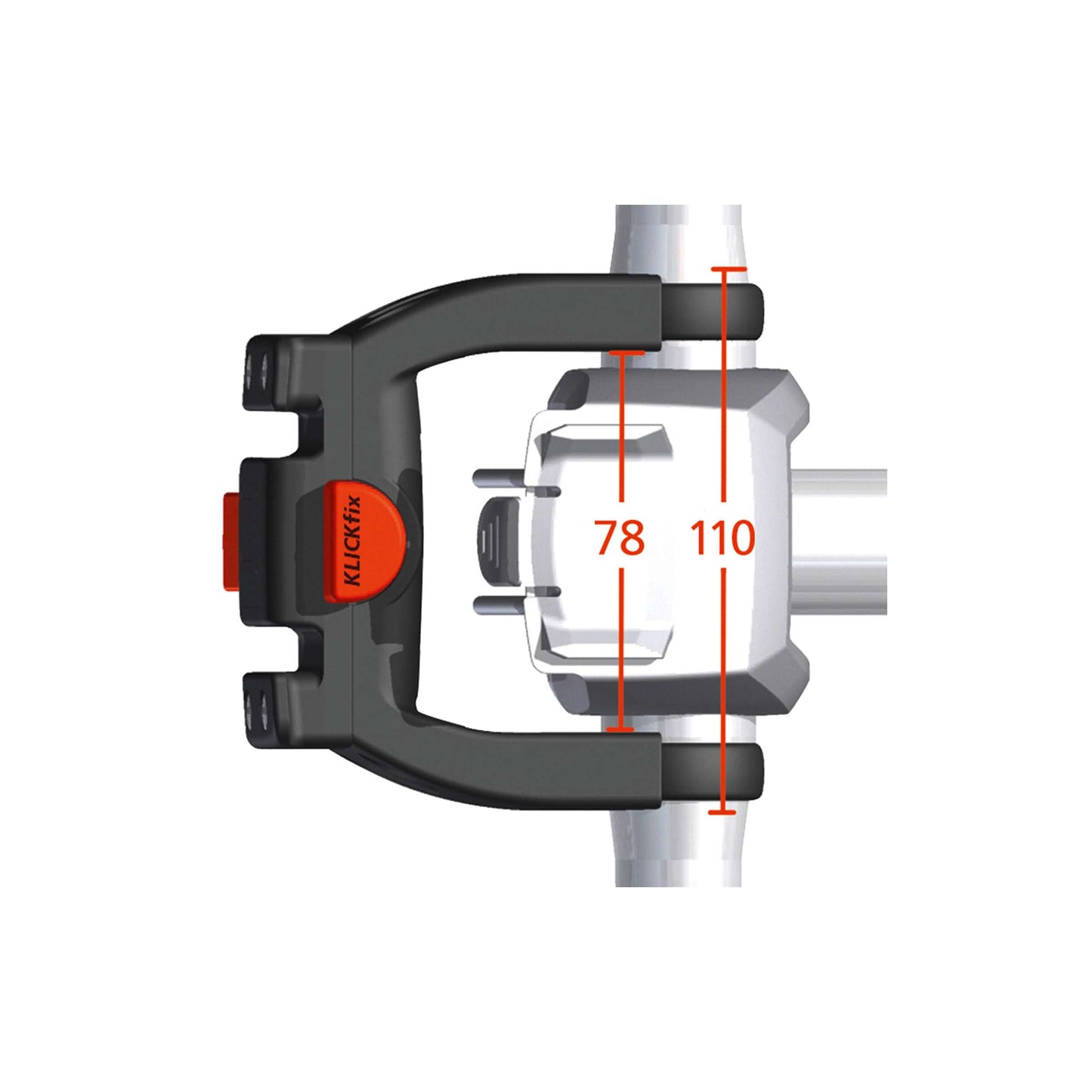 SteerAdapter Klickfix E Bike de gran tamaño (KF349)