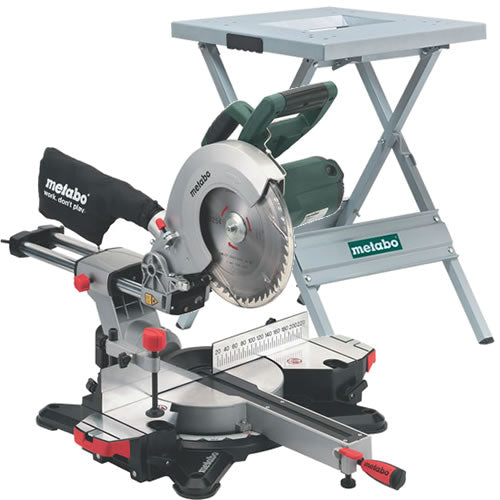 Tronzadora Metabo kgs 254 m + base ums | 1800 vatios con función de tracción - 690618000