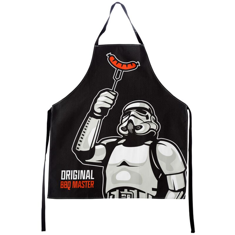 Delantal de la cocina: el maestro de barbacoa de perrito caliente de Stormtrooper original