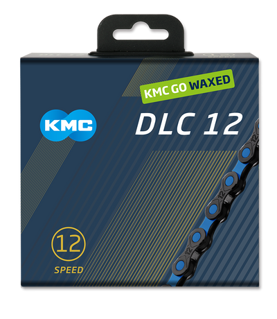 KMC Ketting DLC12 Black Blue 126s encerado
