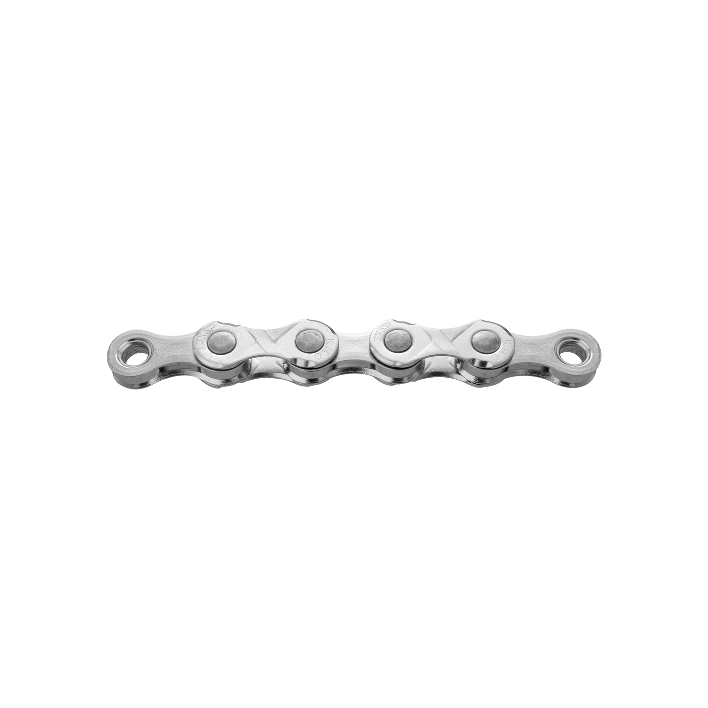 KMC E11 Cadena de bicicleta E de 11 velocidades de HI HI-BRIPLE X-Durabilidad, 122 izquierda, 5.65 mm, plata