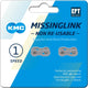 KMC Missinglink E1 E8 EPT, 3 32, 2 piezas, color plateado