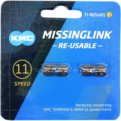 KMC MISSING LINK 11R TI -N Gold 5,2 mm - argento