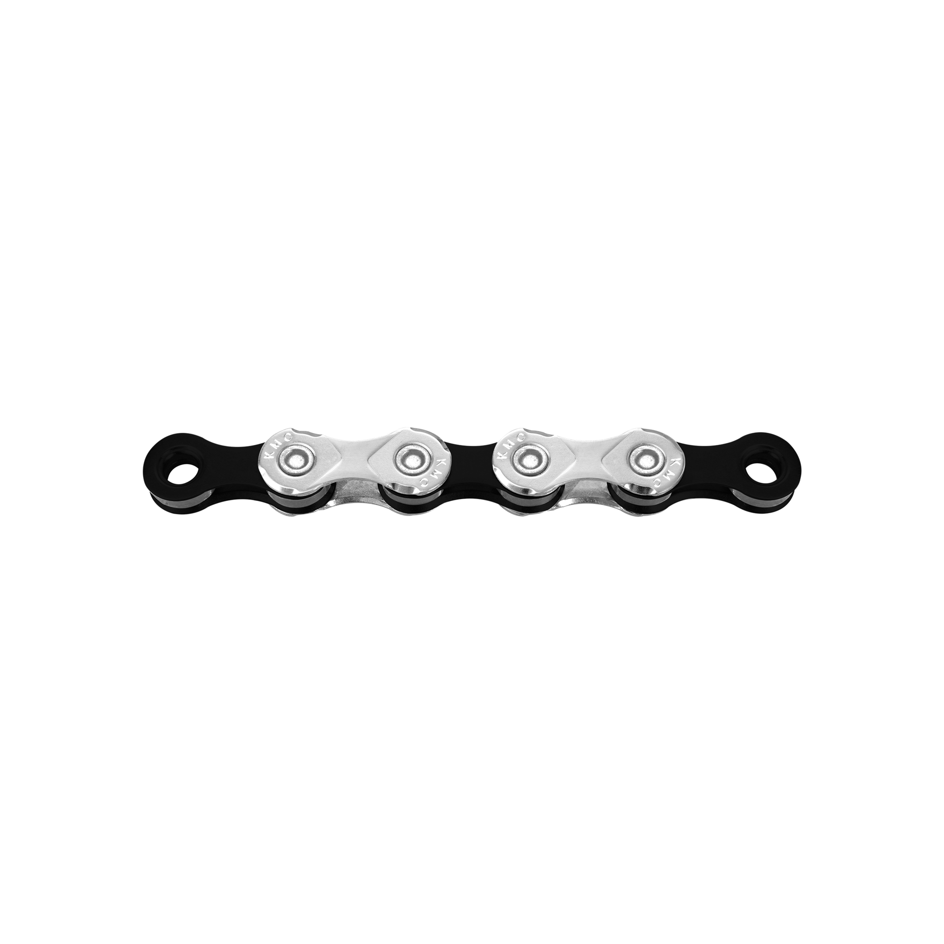 KMC X10 Cadena de bicicletas 122 Plata plateada Negro