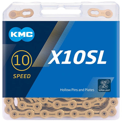 KMC X10SL-Ti-N Gold Super Light 114 Snacks (5.88 mm)