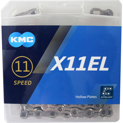 KMC Bicycle Chain X11el Silver 118 Schakels