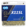 KMC Bicycle Chain X11SL TI-N Gold 118 Schakels