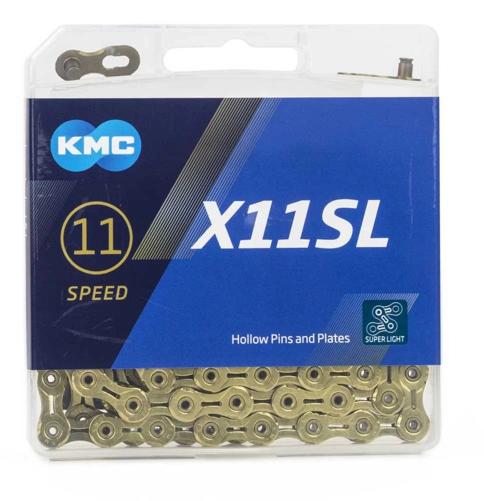 KMC Bicycle Chain X11SL TI-N Gold 118 Schakels