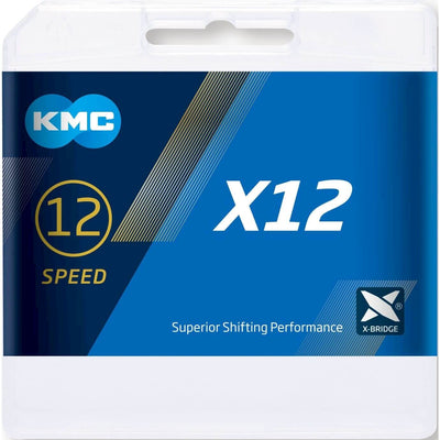 KMC X12 Aurora Blue 126 Schakels - Catena di biciclette con doppia X -bridge - 12 -Speed