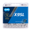 KMC Bicycle Chain X9SL Silver 114 Schakels