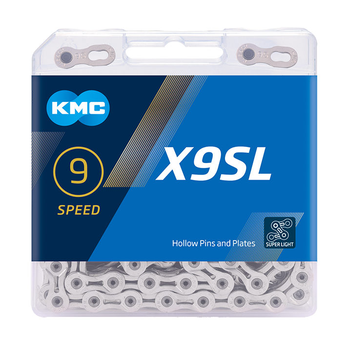KMC Bicycle Chain X9SL Silver 114 Schakels