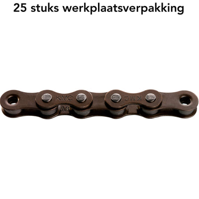 Catena di biciclette kmc z1 marrone 1 8, 112 link