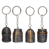 Middeleeuwse ridder helm sleutelhanger - afbeelding 1