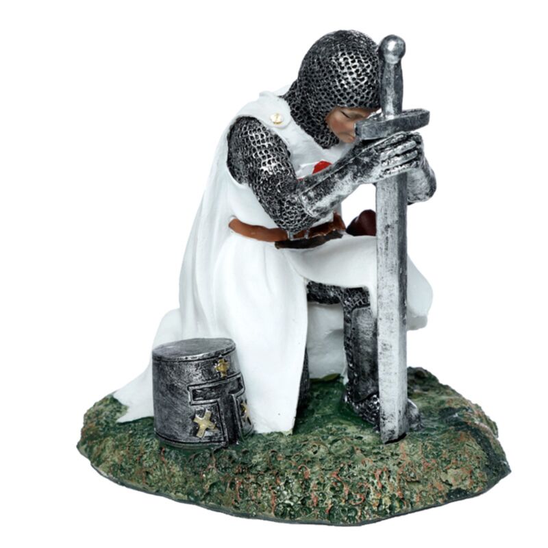 Protector del reino arrodillado caballero medieval