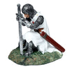 Protector of the kingdom knielende middeleeuwse ridder