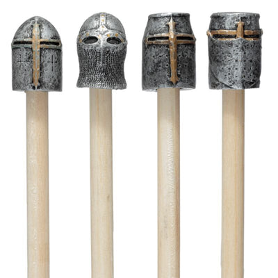 Lápiz de caballero medieval con tapa del casco