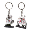 Cavaliere crociato a cavallo difensore sleutlhanger