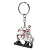 Cavaliere crociato a cavallo difensore sleutlhanger