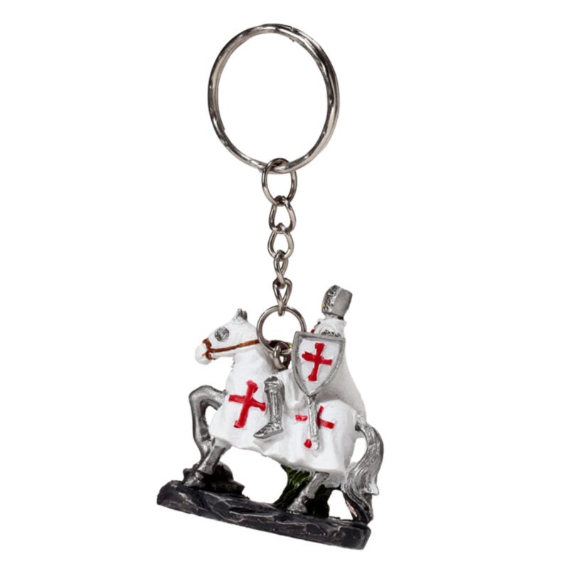 Cavaliere crociato a cavallo difensore sleutlhanger
