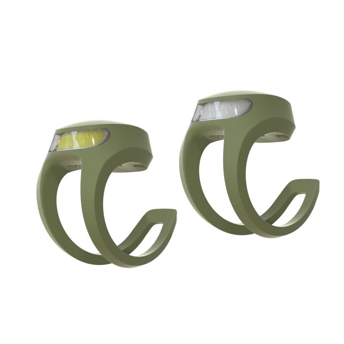 Confezione doppia USB Knog frog - giacca verde