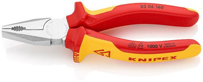 Knipex kombitang 03 06 160 combinatietang (rood geel, 160 mm)