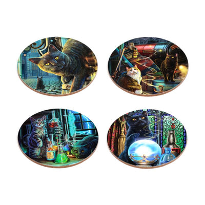Lisa Parker Magical Cats Set 4 posavasos (nuevo 2025)