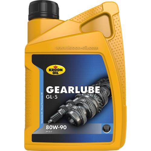 Kroon-oil gearlube gl-5 - minerale smeerolie - 80w-90 - 1 liter - geen kleur