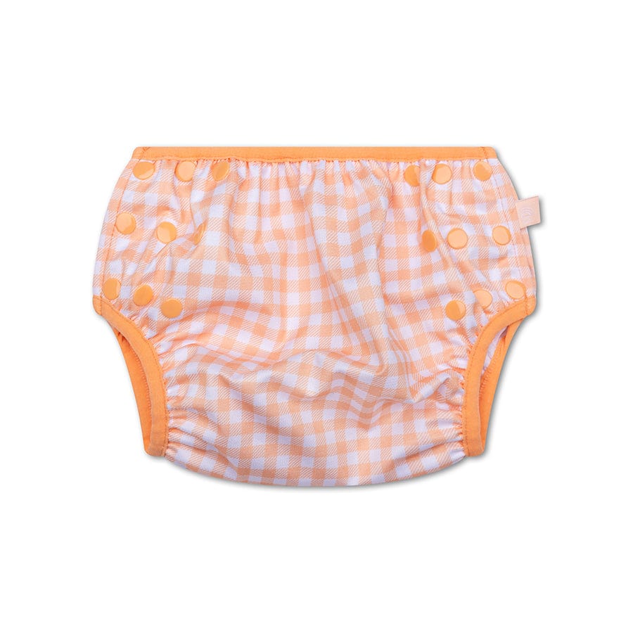 Sunset Grid | Oranje White White Whabile Swimming Adhesia
