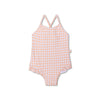 Sunset Grid | Costume da bagno UV Oranje White Girls