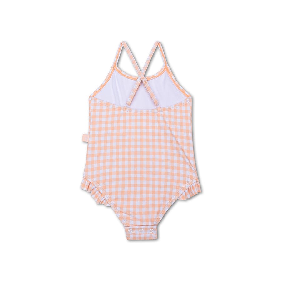 Sunset Grid | Costume da bagno UV Oranje White Girls