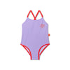 Iconic tones | paars meisjes uv badpak