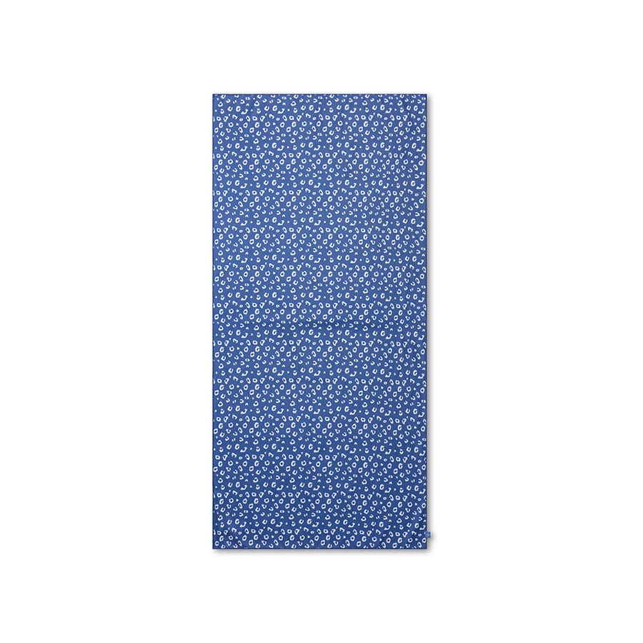 Leopard | blauwe microvezel handdoek 180 x 90 cm