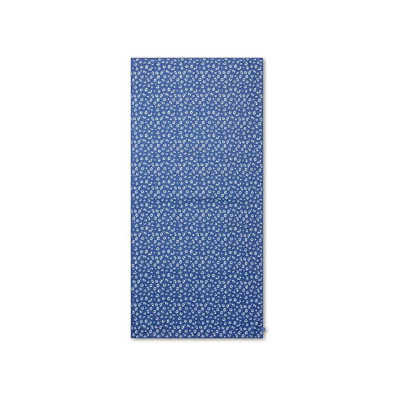 Leopard | blauwe microvezel handdoek 180 x 90 cm