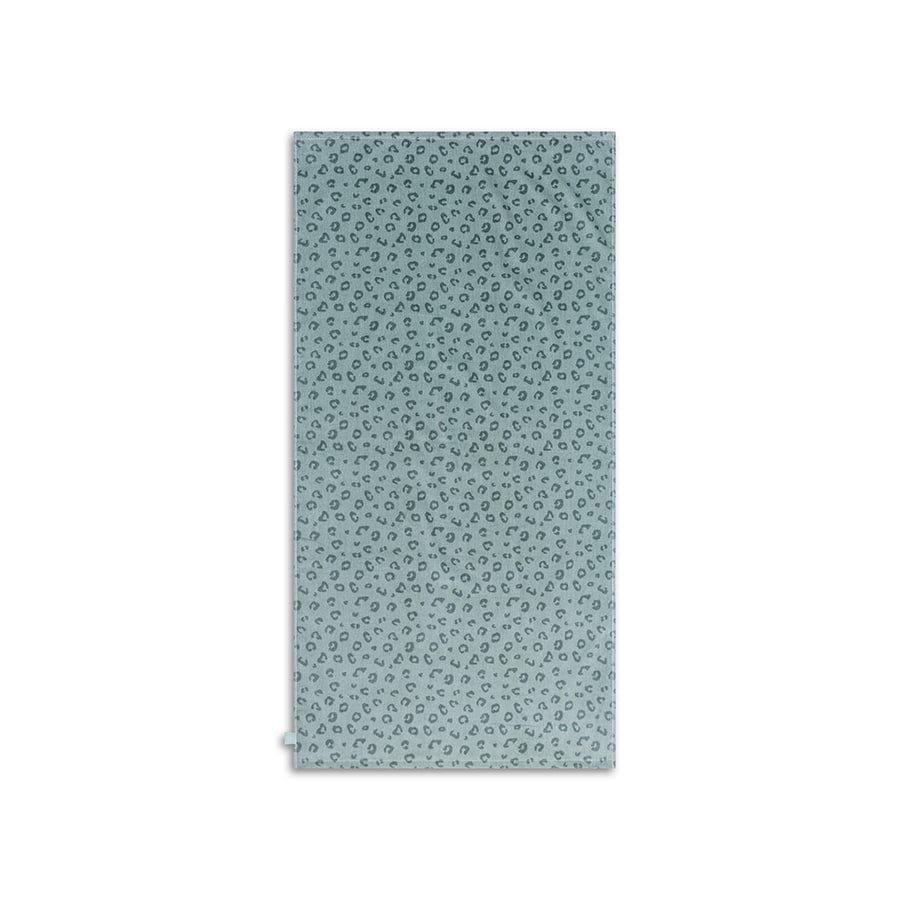 Leopardo | Asciugamano di cotone verde 135 x 65 cm