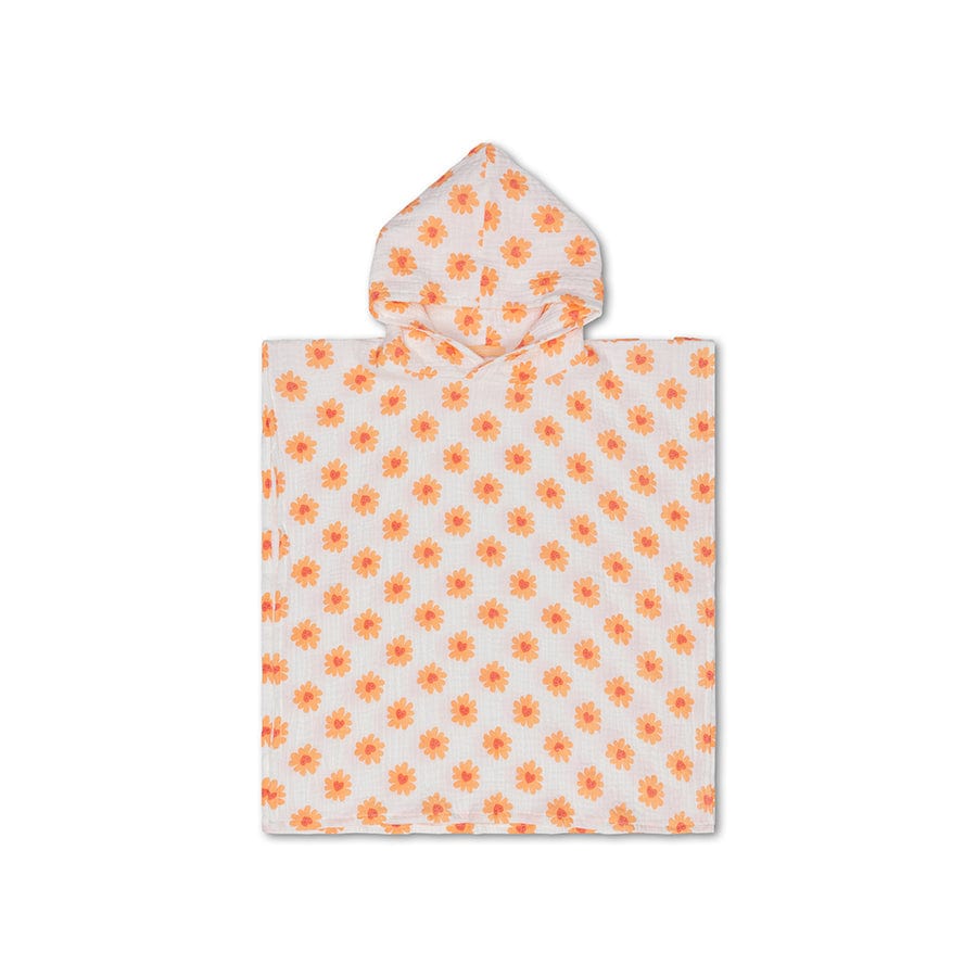 Amor floral | Poncho de playa hidrofílica multicolor de 50 x 50 cm
