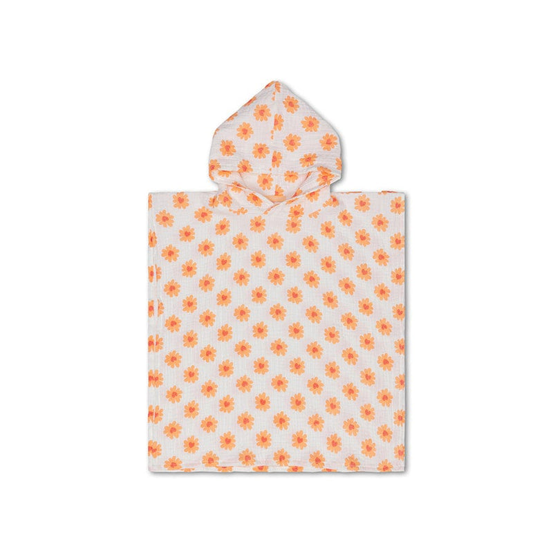 Amor floral | Poncho de playa hidrofílica multicolor de 50 x 50 cm