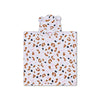 Leopard | kaki strandponcho 65 x 65 cm