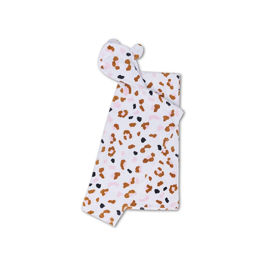 Leopard | kaki strandponcho 65 x 65 cm
