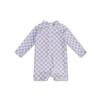Checkmate | beige jongens uv zwempak