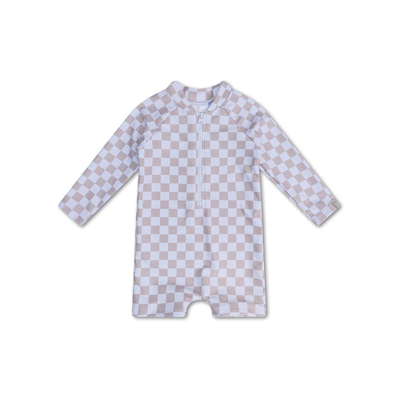 Checkmate | beige jongens uv zwempak